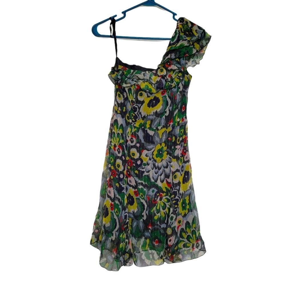 Emporio ArmaniMulticolor Chiffon Cocktail Dress